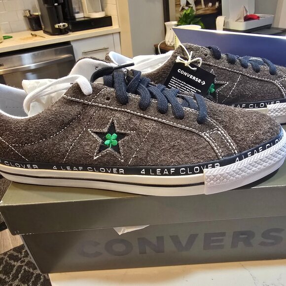 RARE NEW Converse Patta One Star Pro Ox Size 10.5 4 Leaf Clover Limited Edition - Picture 1 of 15